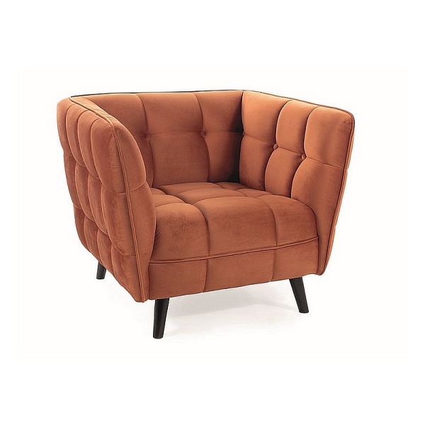 Fotel CASTELLO 1 velvet cynamon bluvel 4215 / wenge - Signal