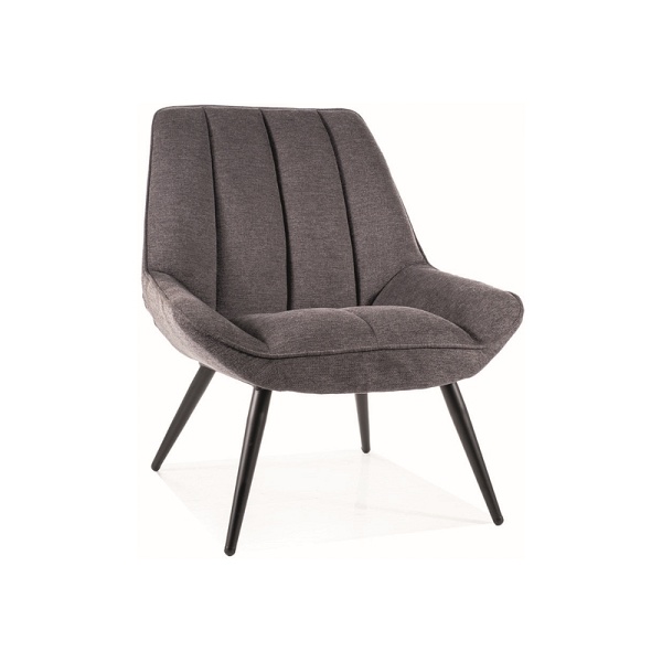 Fotel CELLA brego czarny stelaż/ ciemny szary 18 - Signal