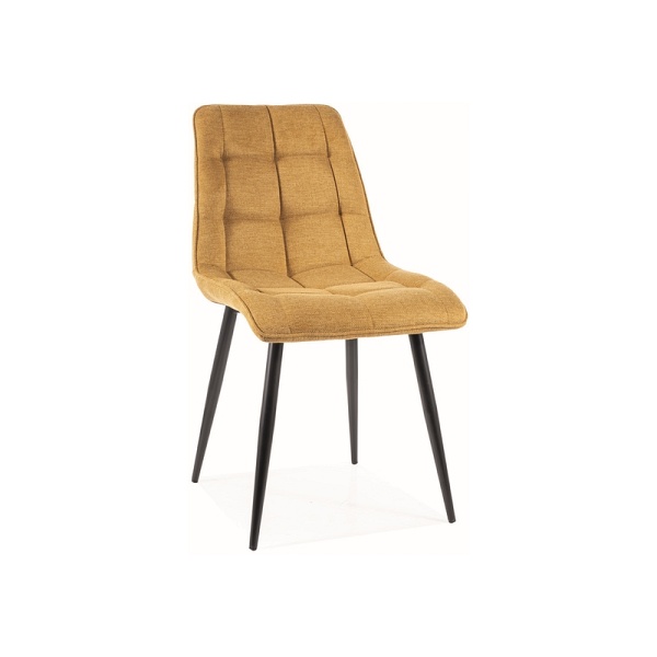 Krzesło CHIC brego czarny stelaż / curry 68 - Signal