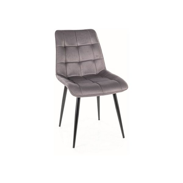 Krzesło CHIC monolith czarny stelaż / j. szary 85 - Signal