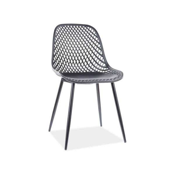 Krzesło CORRAL a czarny stelaż / czarny - Signal