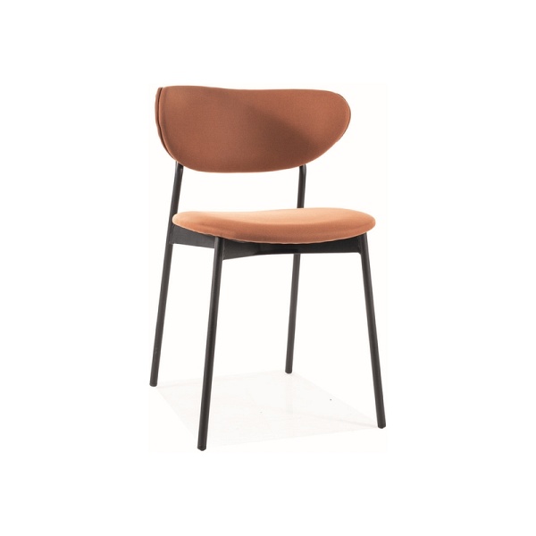 Krzesło DAN stelaż czarny / pomarańczowy tap.219 - Signal