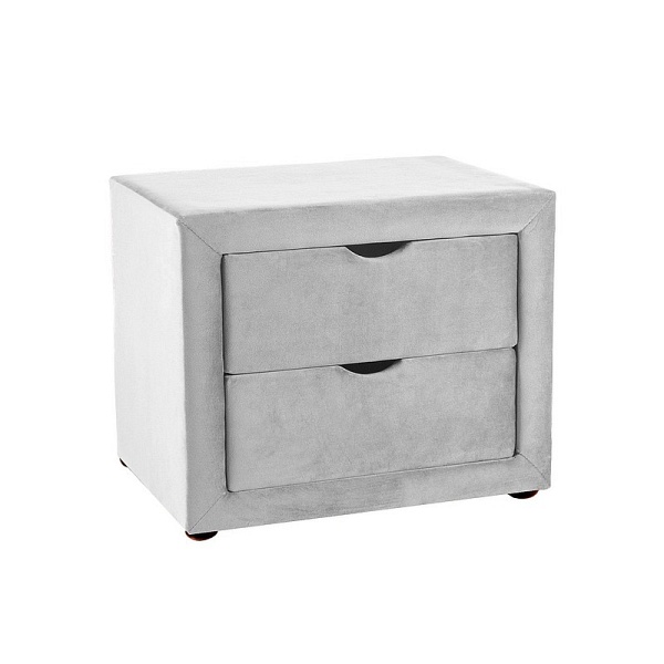 Szafka nocna ET-002 velvet j. szary bluvel 03 - Signal