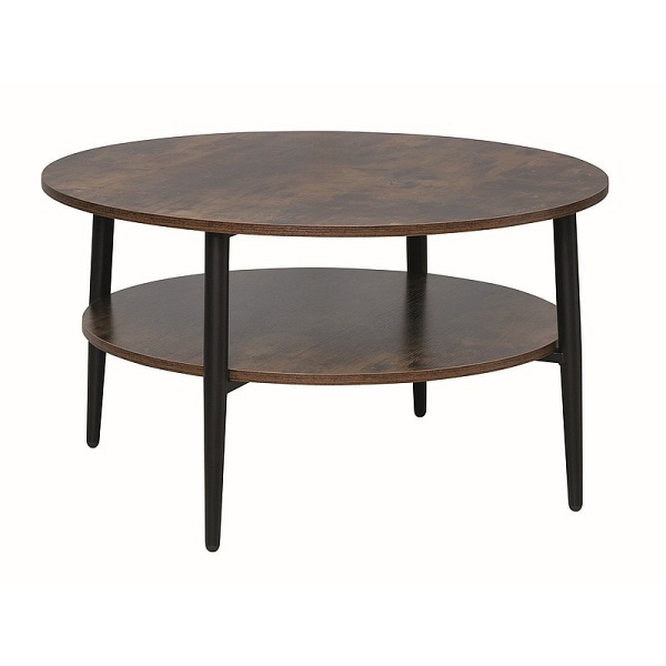 Ława ELLA a brąz rustykalny/czarny - Signal