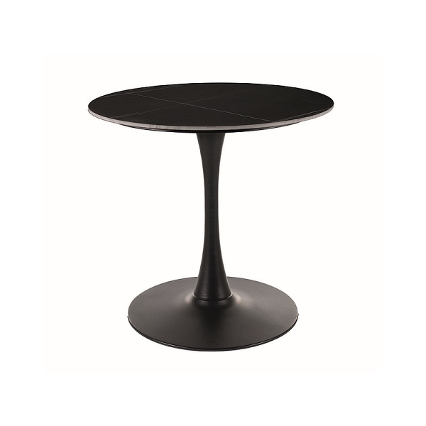 Stół ESPERO czarny mat/czarny  fi 80 - Signal