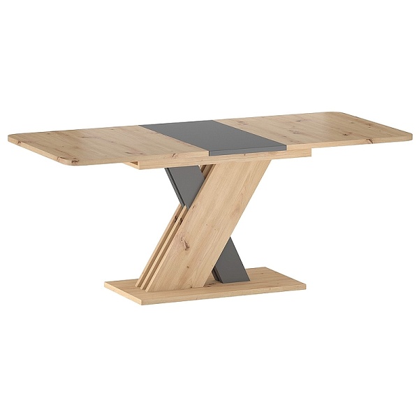 Stół EXEL dąb artisan / antracyt 140(180)x85 (d) - Signal