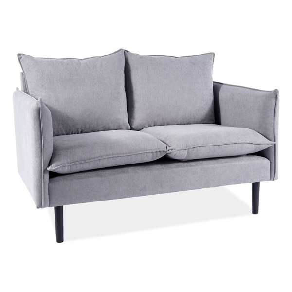Sofa  flora velvet szary bluvel 14 / wenge - Signal