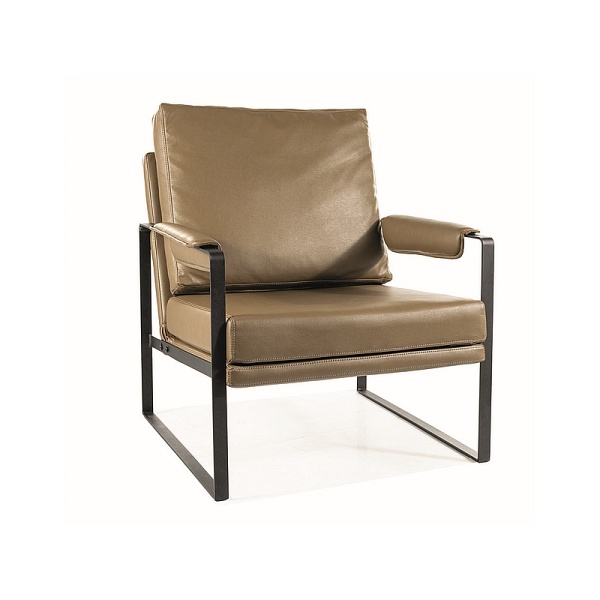 Fotel FOCUS skóra synt. oliwka buffalo 10 - Signal