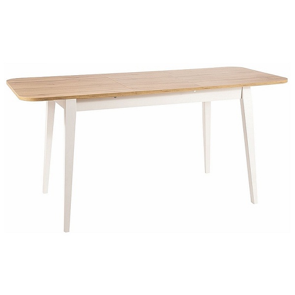 Stół GUSTO dąb wotan / biały 120(160)x68 - Signal