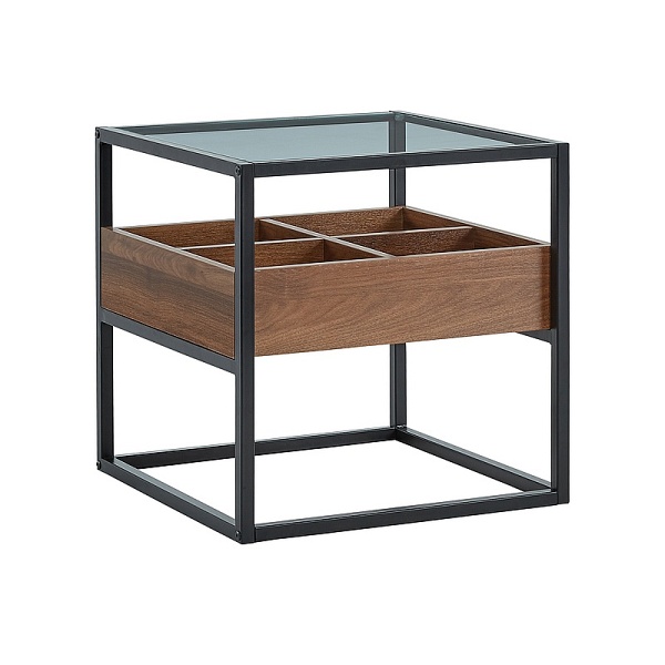 Ława HARMONY b transparentny+orzech/czarny 50x50 - Signal