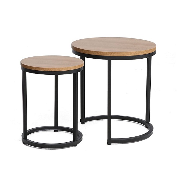 Ława HOLA dąb/czarny (zestaw) - Signal