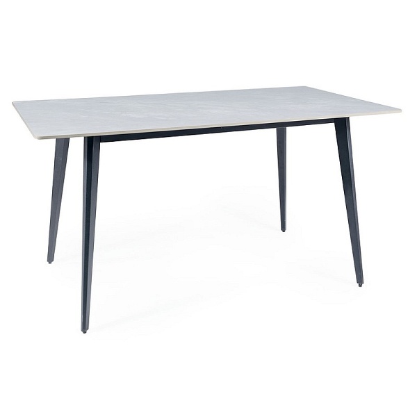 Stół IVY szary/ czarny stelaż 140x80 - Signal