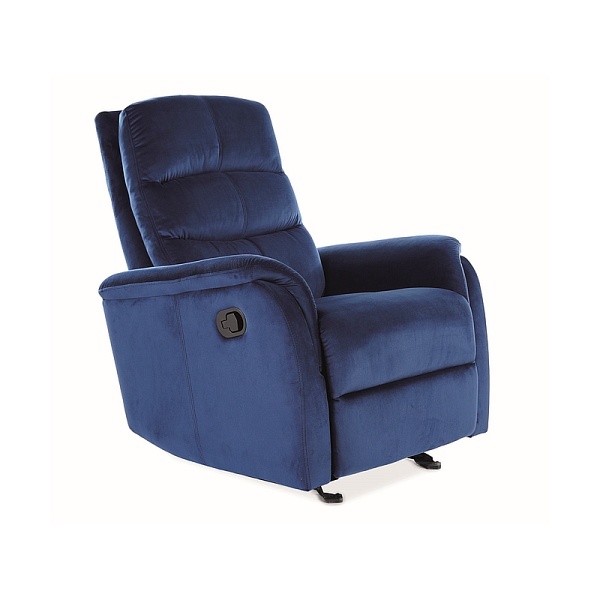 Fotel rozkładany JOWISZ velvet granatowy bluvel 86 - Signal