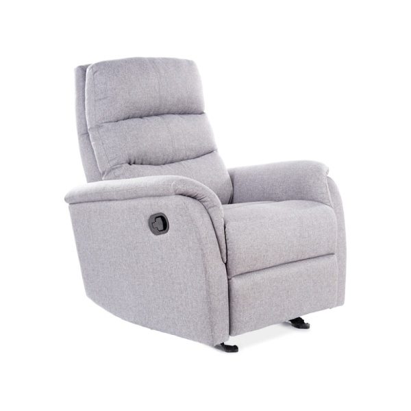 Fotel rozkładany JOWISZ szary tap. 176 - Signal