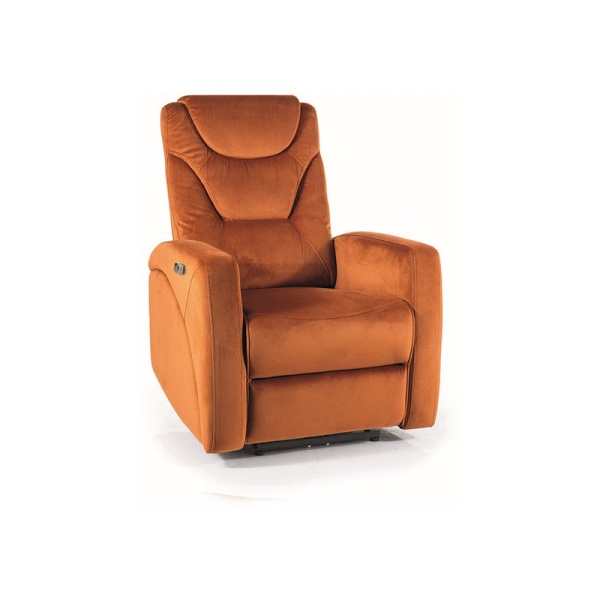 Fotel rozkładany KRONOS velvet cynamonowy bluvel 4215 - Signal