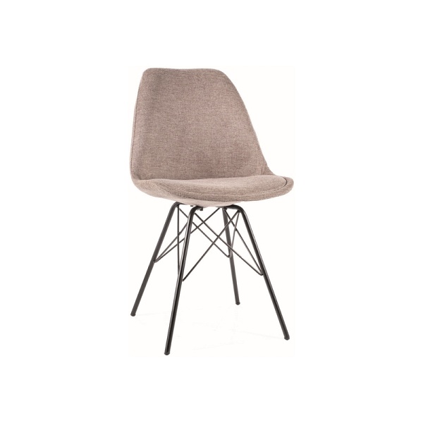 Krzesło KEN brego czarny stelaż/beżowy 34 - Signal