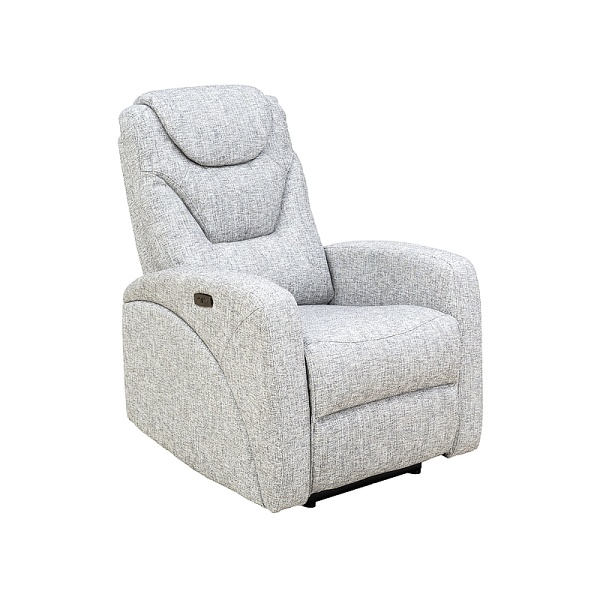 Fotel rozkładany KRONOS szary tap.178 - Signal