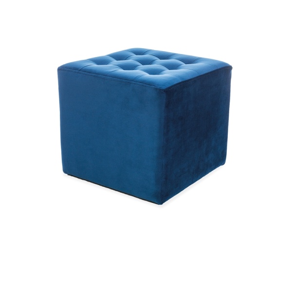 Puf LORI velvet  granatowy bluvel 86 - Signal
