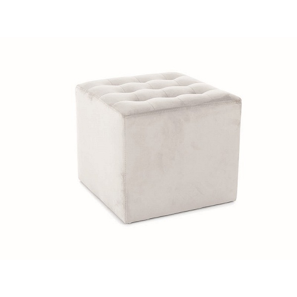 Puf LORI velvet j. szary bluvel 03 - Signal