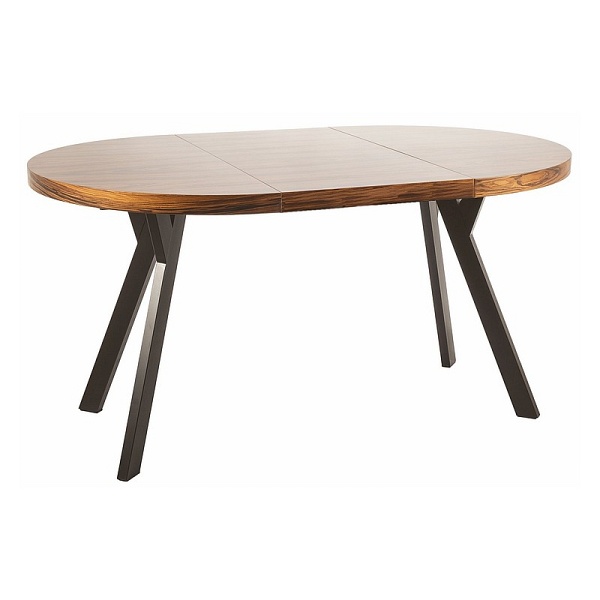 Stół MEDAN palisander / czarny fi 100 (100-168) - Signal