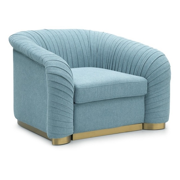 Fotel MELVA 1 niebieski tap.196 - Signal