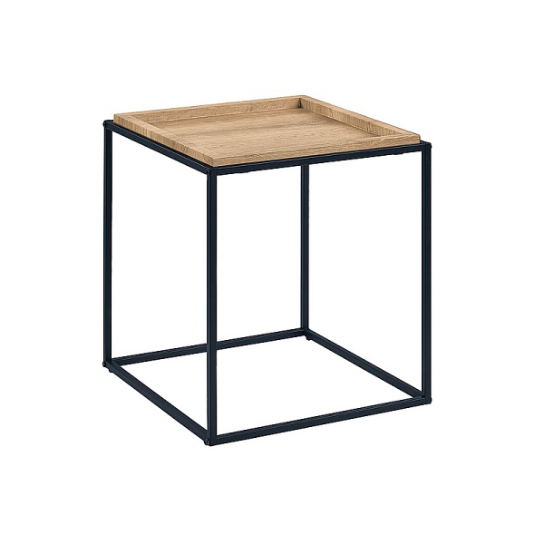 Ława MERIDA b dąb/czarny 50x50 - Signal