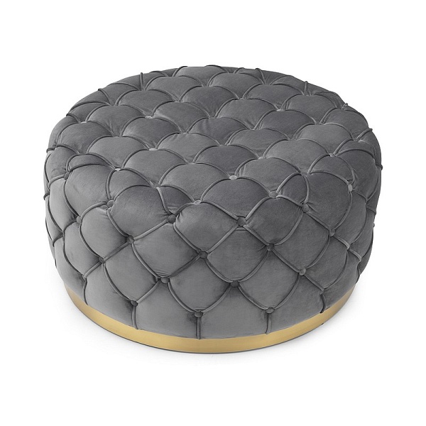 Puf MIRA velvet szary tap.206 - Signal