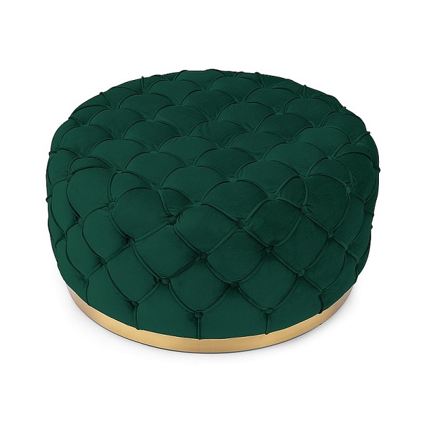 Puf MIRA velvet zielony tap.201 - Signal