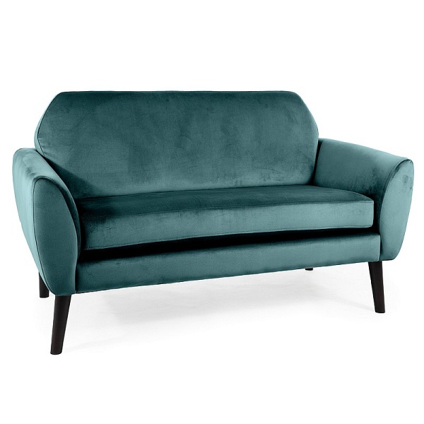 Sofa MENA velvet zielony bluvel 78 / wenge - Signal