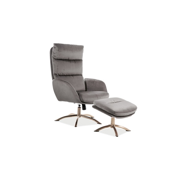 Fotel MONROE velvet szary bluvel 14 - Signal