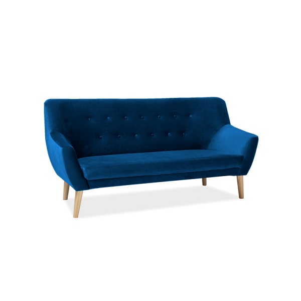 Sofa NORDIC 3 velvet kolor granat tapicerka bluvel 86 / buk - Signal