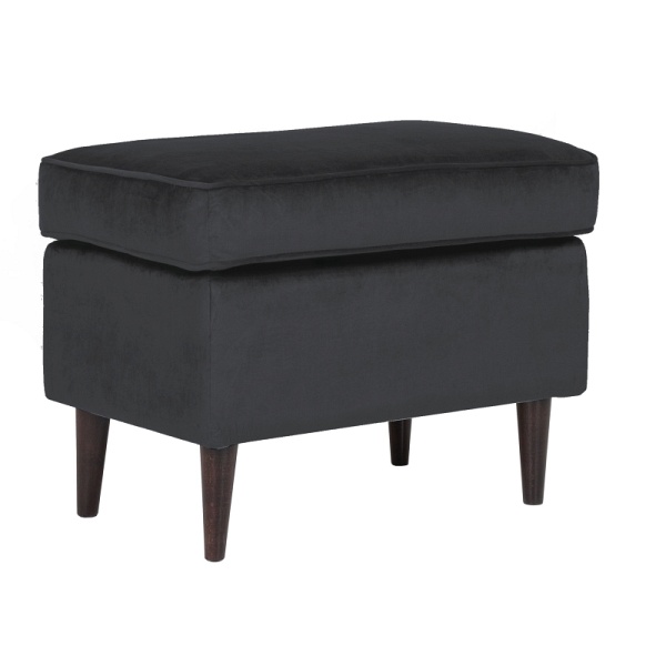 Podnóżek RON velvet czarny bluvel 19 / wenge (p) - Signal