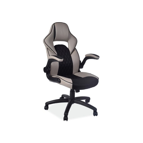 Fotel obrotowy Q-372 czarny/beżowy - Signal