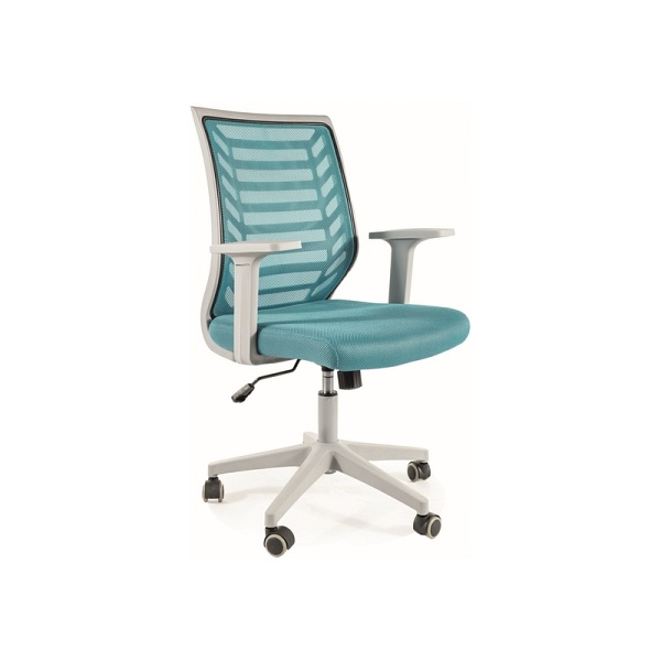 Fotel obrotowy Q-320 niebieski /szary stelaż - Signal