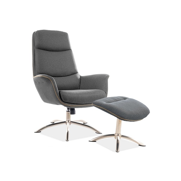 Fotel REGAN  szary tap. 176 - Signal