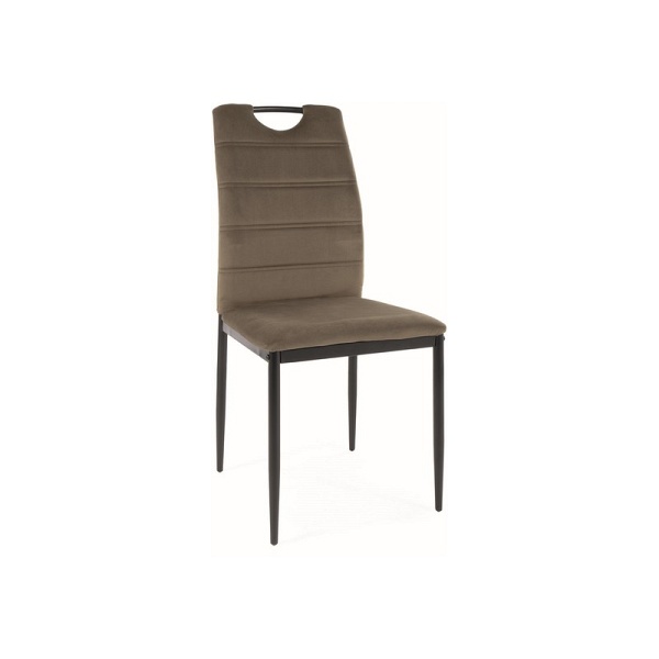 Krzesło RIP velvet czarny stelaż/oliwka bluvel 77 - Signal