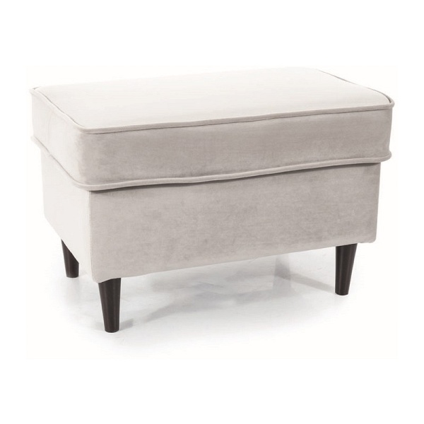 Podnóżek RON velvet j. szary bluvel 03 / wenge (p) - Signal