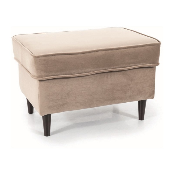 Podnóżek RON velvet c. beż bluvel 40 / wenge (p) - Signal