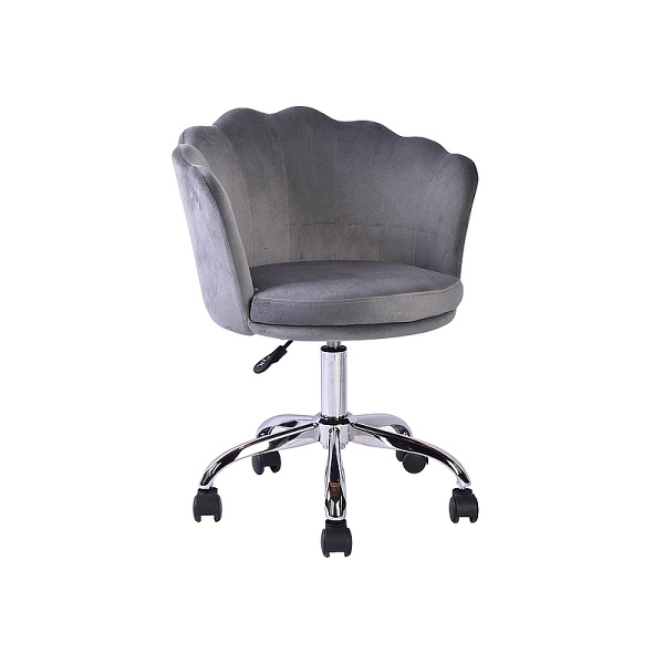 Fotel obrotowy ROSE velvet szary bluvel 14 - Signal