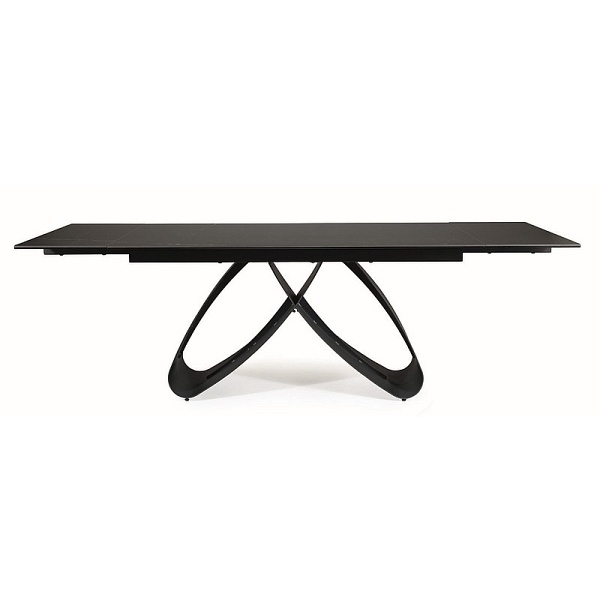 Stół SAMANTA ceramic czarny sahara noir/czarny mat (160-240)x90 - Signal