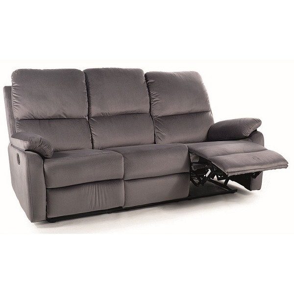 Sofa rozkładana SPENCER 3 velvet szary bluvel 14 - Signal