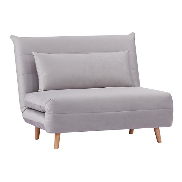 Fotel SPIKE velvet jasny szary tap. 197/buk - Signal