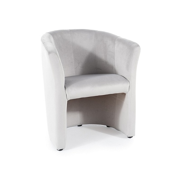 Fotel TM-1 velvet j. szary bluvel 03 / wenge - Signal