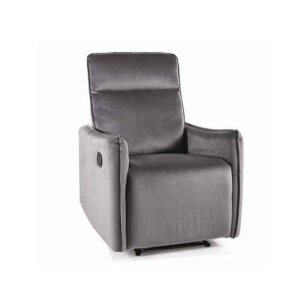 Fotel rozkładany TRAVIS 1 velvet szary bluvel 14 - Signal