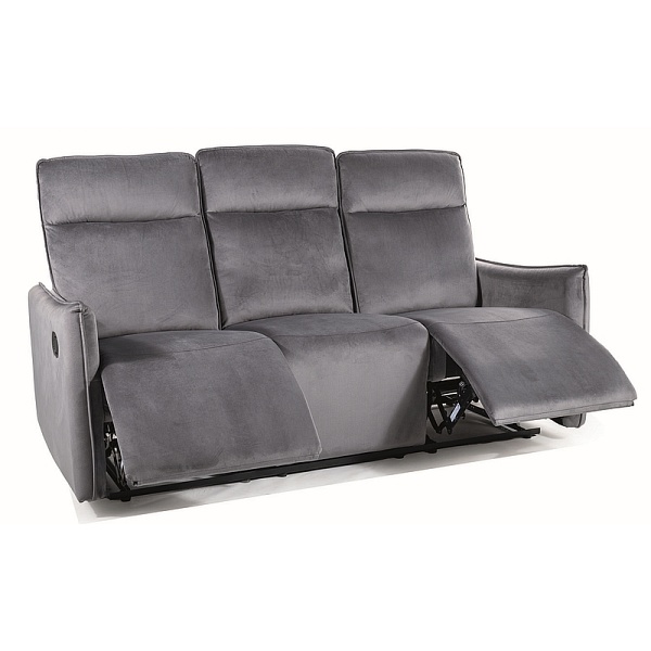 Sofa rozkładana TRAVIS 3 velvet szary bluvel 14 - Signal