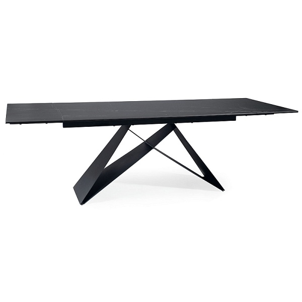 Stół WESTIN ceramic czarny sahara noir/czarny mat (160-240)x90 - Signal