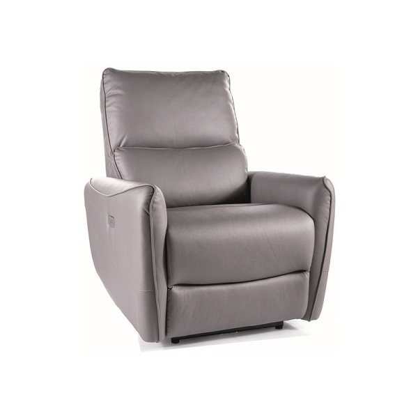 Fotel rozkładany ZEFIR skóra synt. beż tap.215 - Signal