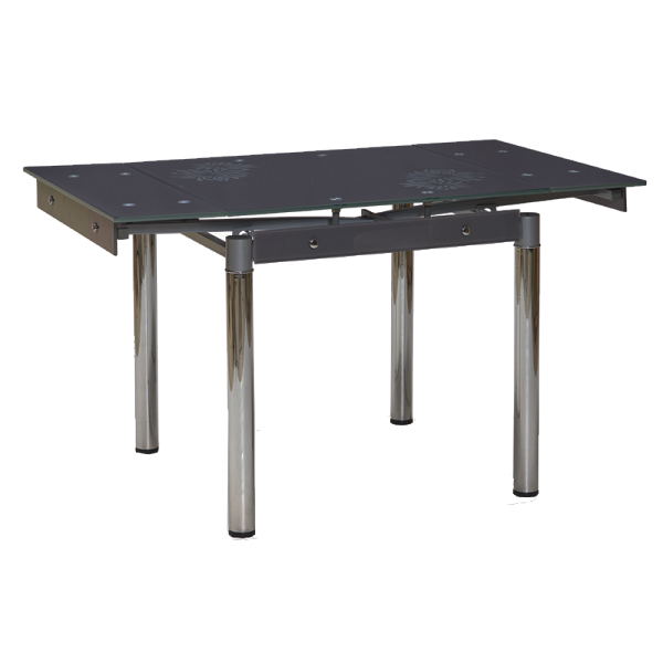 Stół GD082 szary/chrom  80(131)x80 - Signal