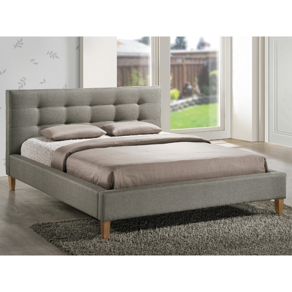 Łóżko TEXAS 160x200 kolor szary/dąb tap. 23 - Signal