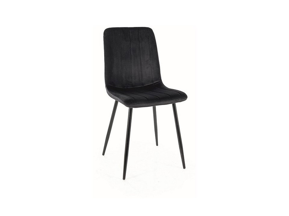 Krzesło ALAN velvet czarny stelaż/czarny bluvel 19 - Signal